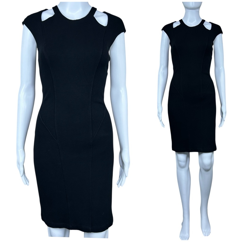 Helmut Lang Gala Knit Cutout Mini Dress Size S Stretch Grunge Party Coquette
